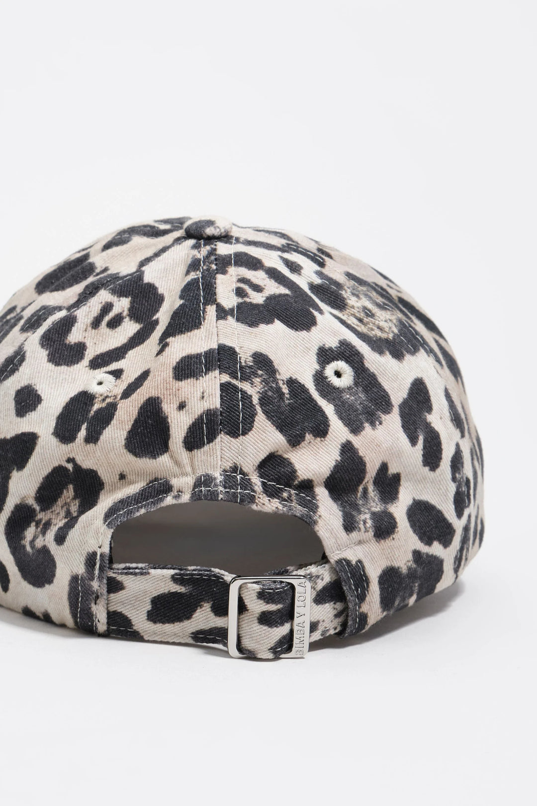 Washed cotton leopard palm tree cotton cap