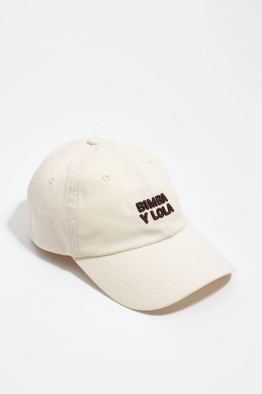 Washed black cotton cap