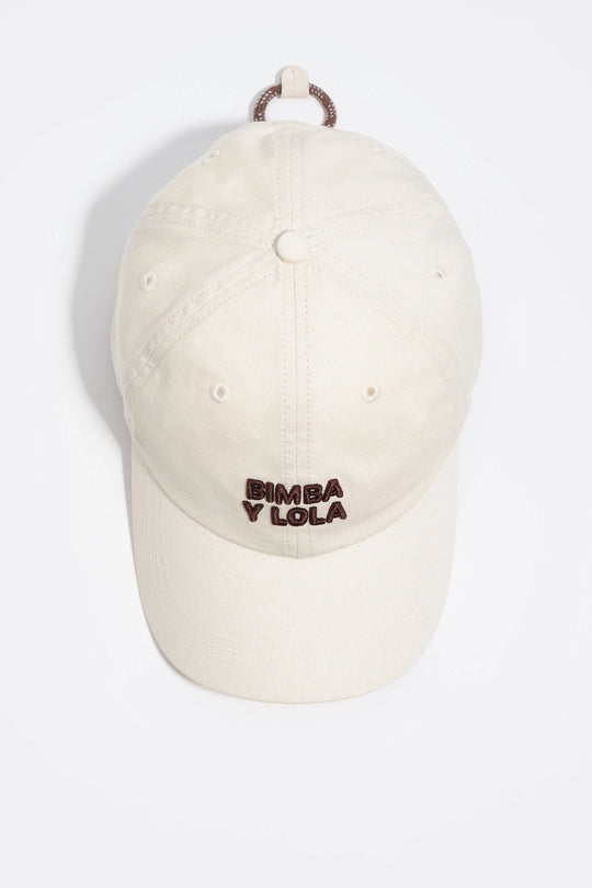 Washed black cotton cap