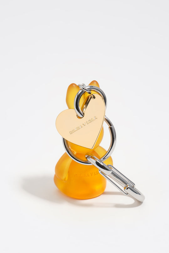 Resin rabbit key ring