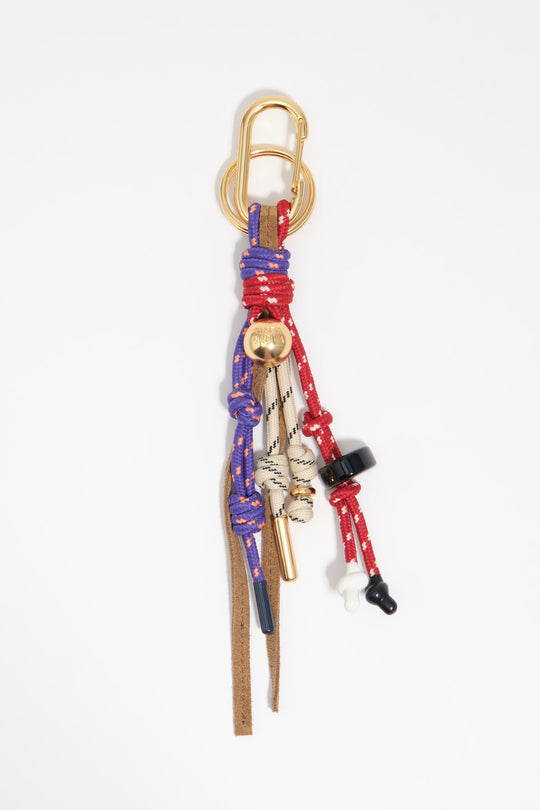 Red ropes key ring
