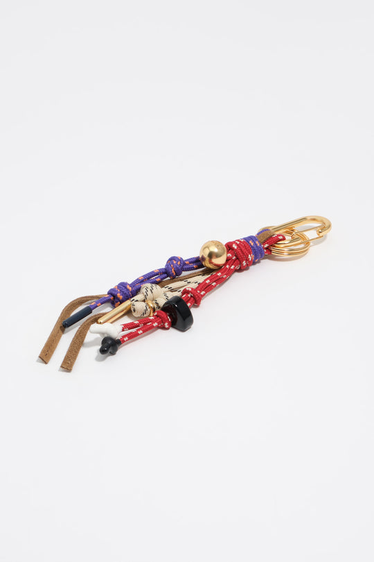 Red ropes key ring