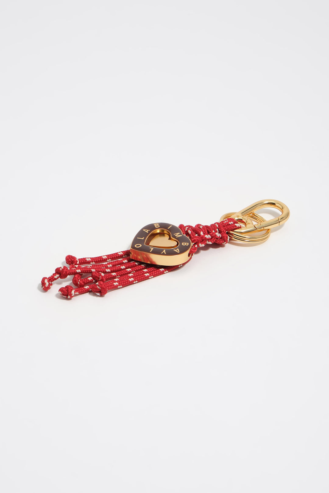 Chocolate heart rope key ring