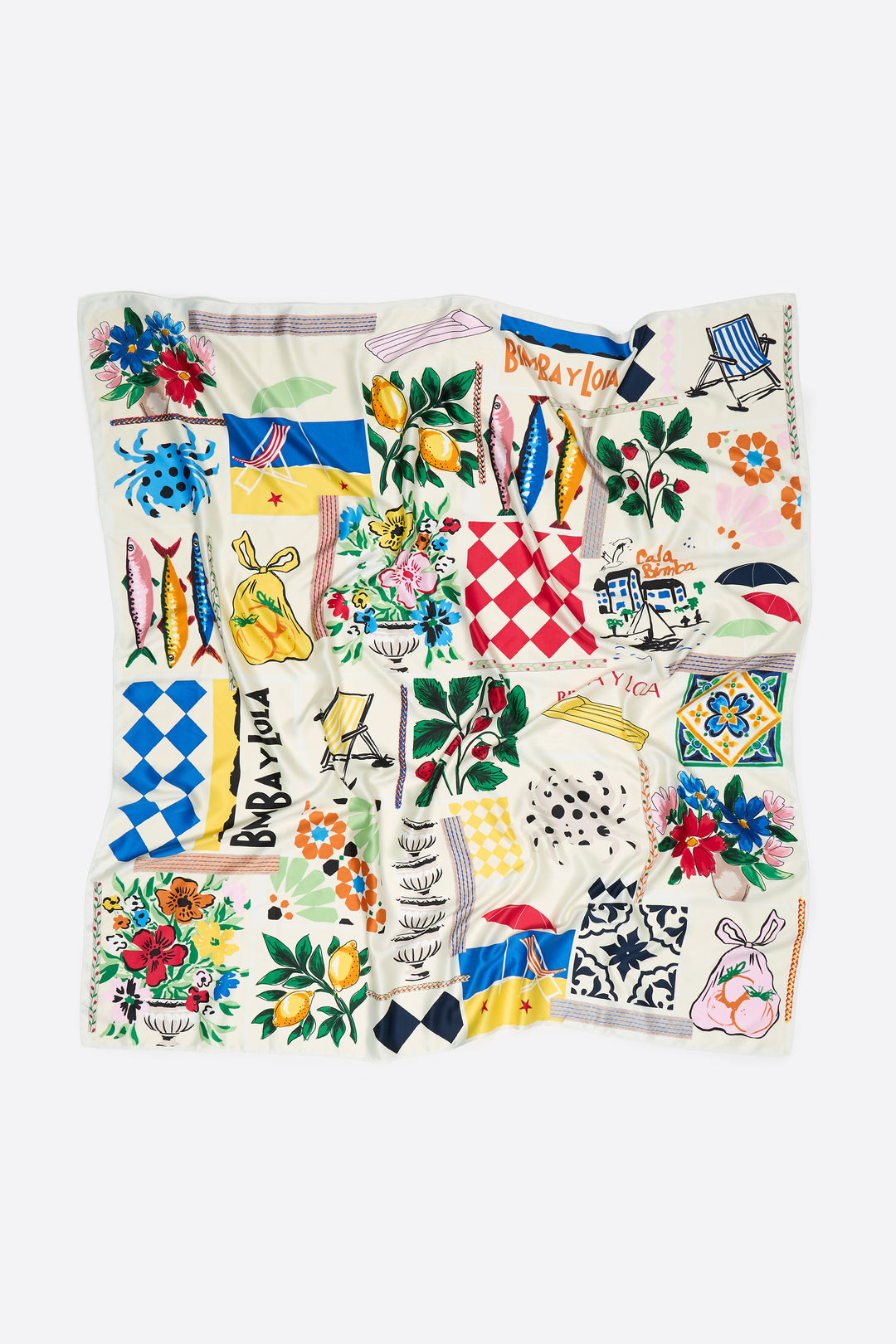 Off-white mosaic scarf