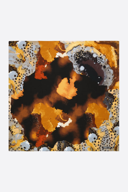 Watercolor stain scarf