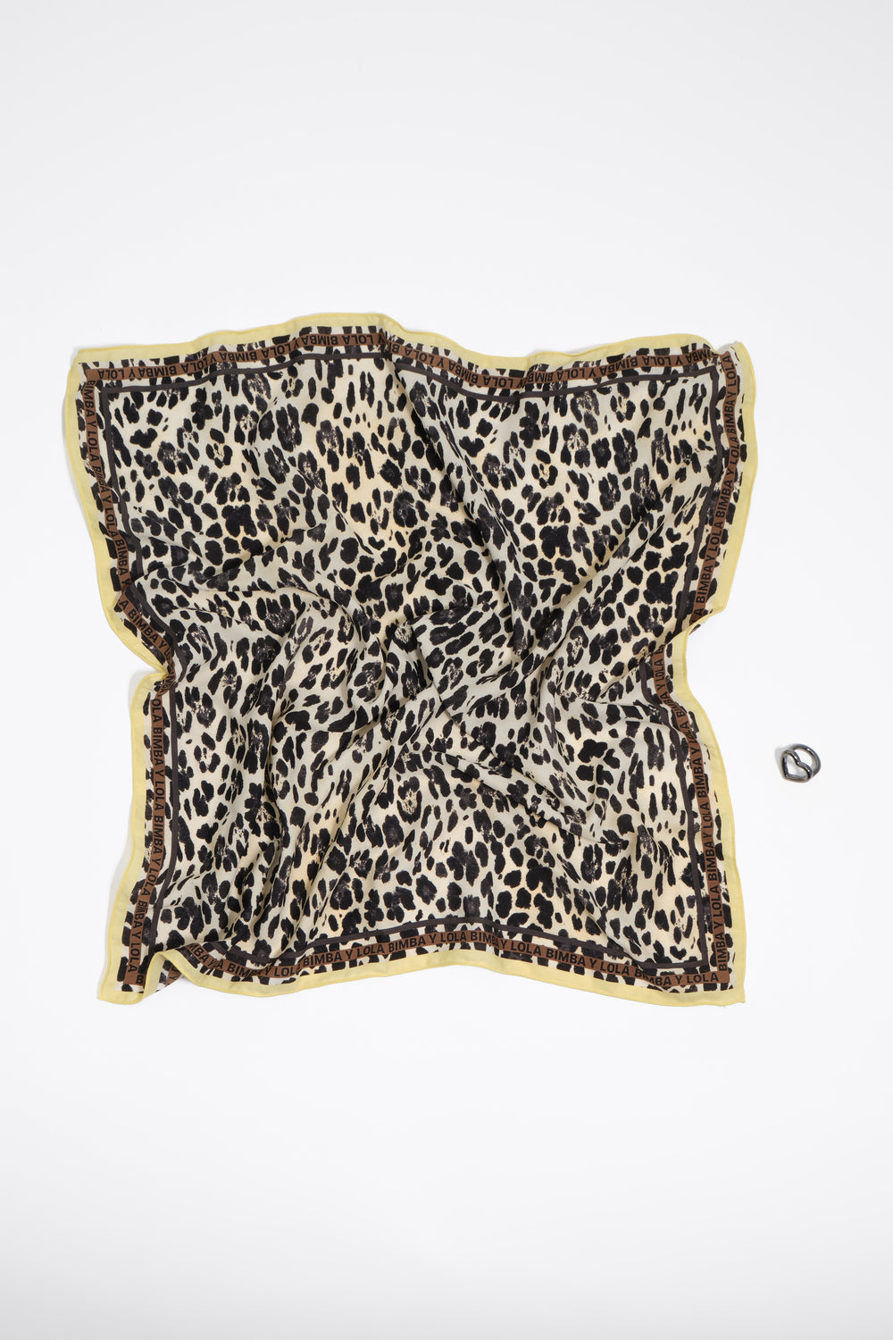 Leopard scarf bag charm