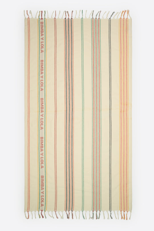 Stripes and logo towel