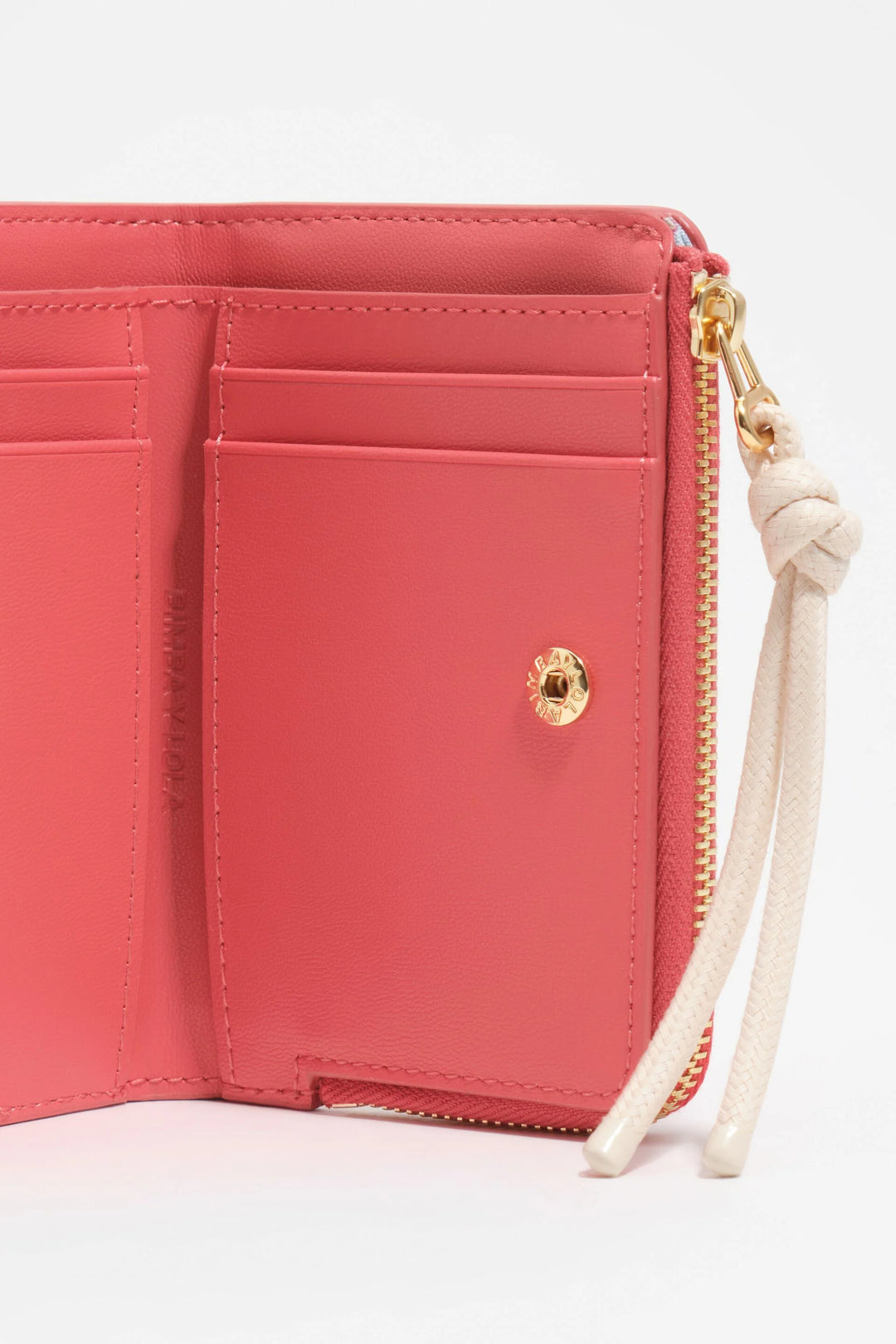 Compact purse in bright red