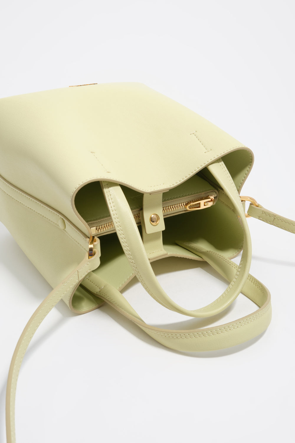 Medium pale green leather Chihuahua bag