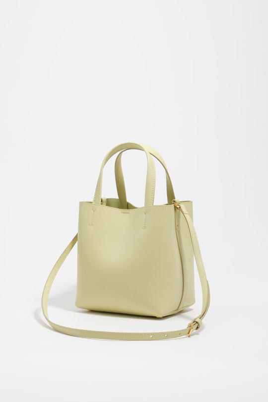 Medium pale green leather Chihuahua bag