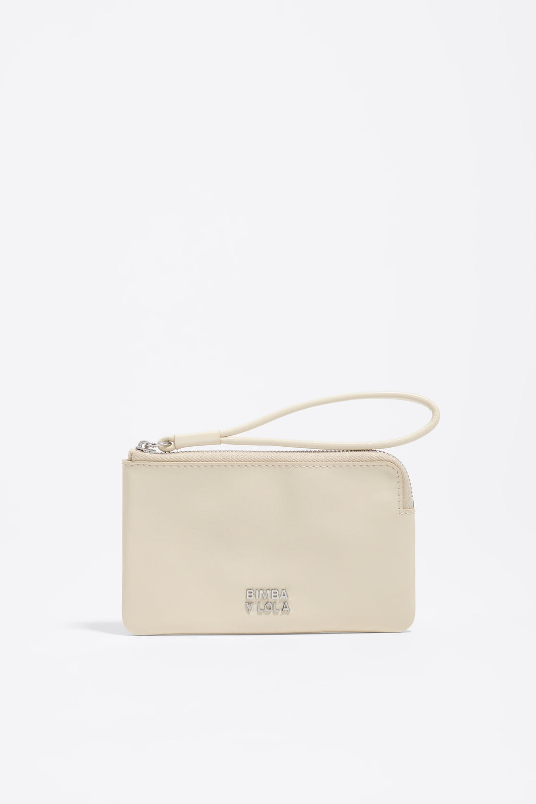 Cream leather coin purse