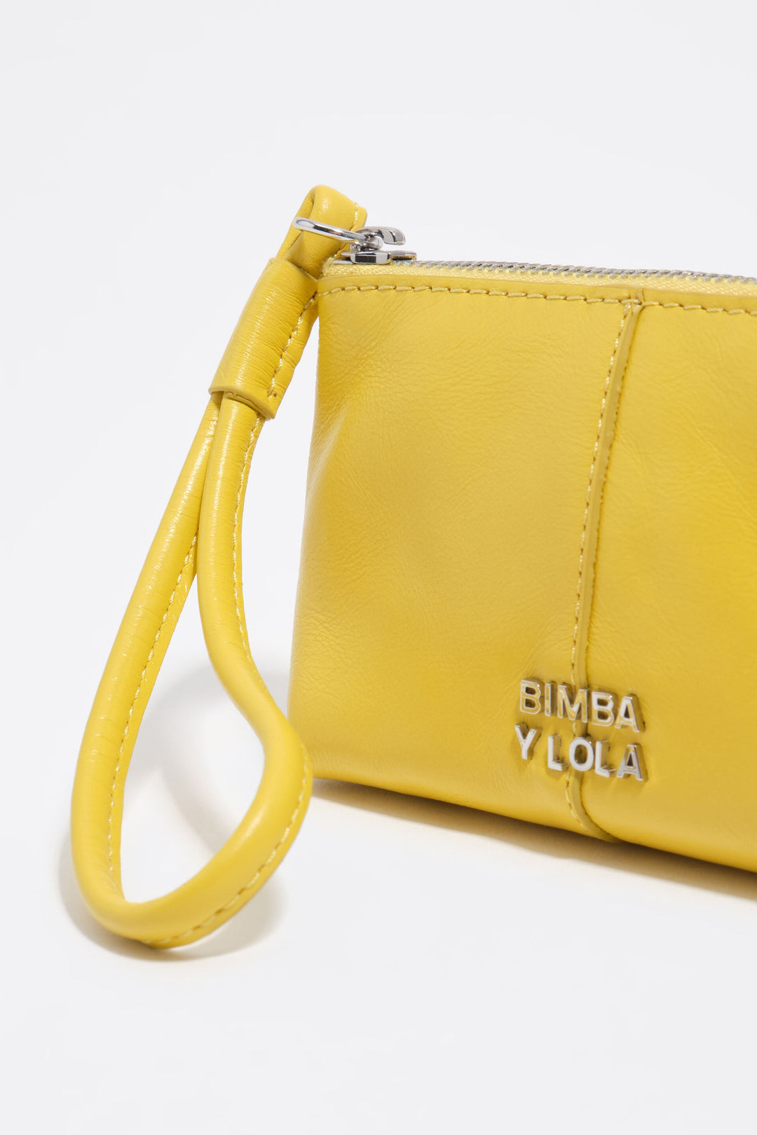 Yellow leather coin purse