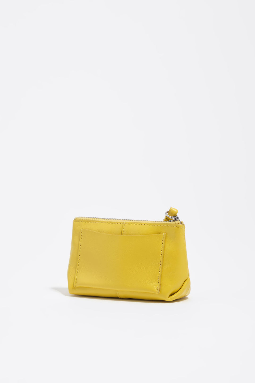 Yellow leather coin purse