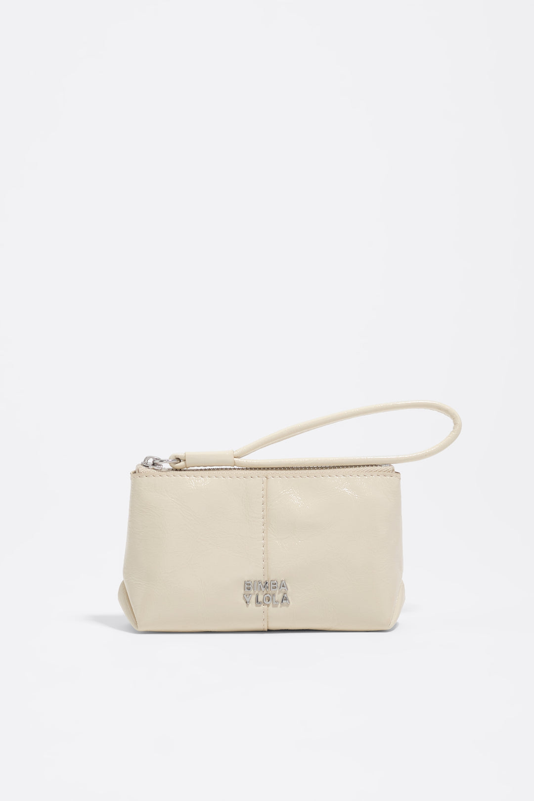Ivory leather coin purse