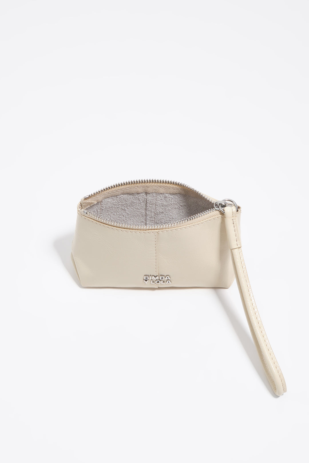 Ivory leather coin purse