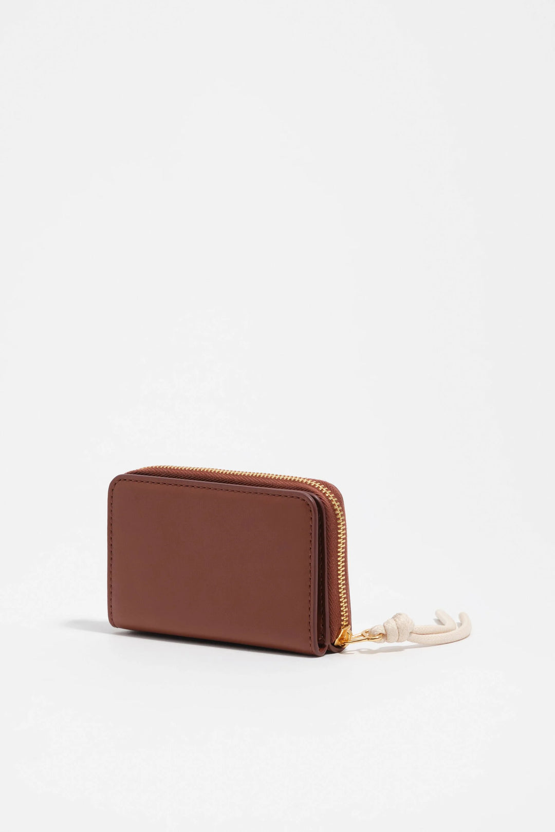 Small walnut flap purse