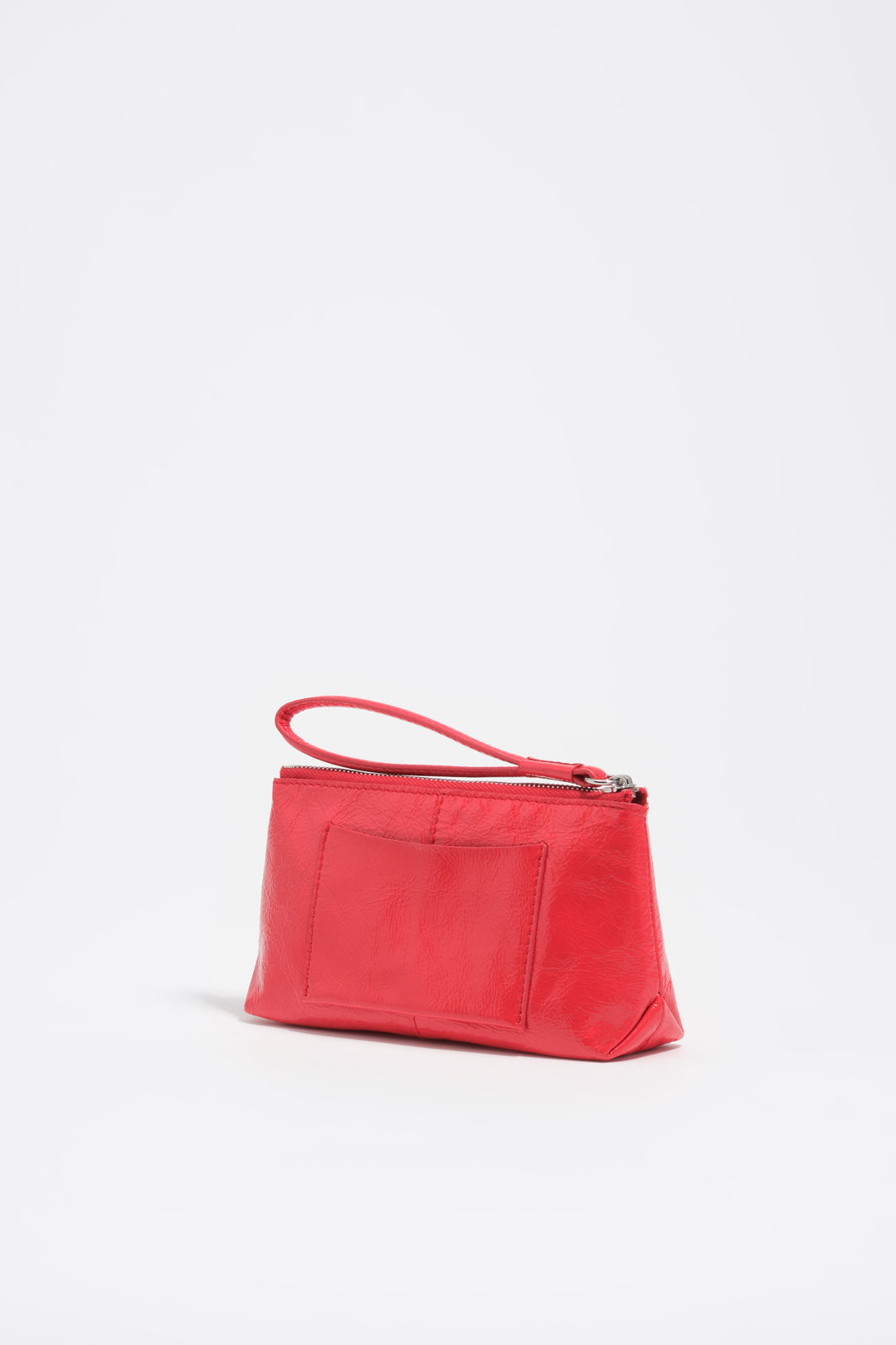 Acid red small leather coin purse