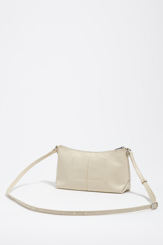 Ivory leather mini bag