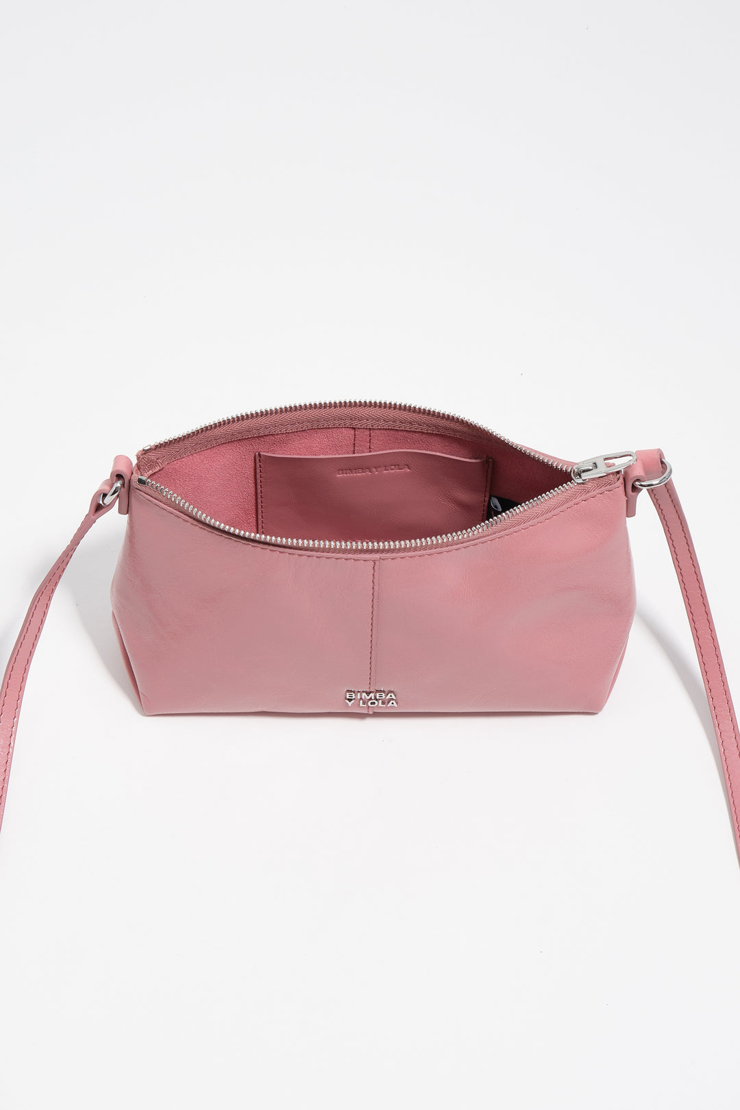 Pink leather mini bag
