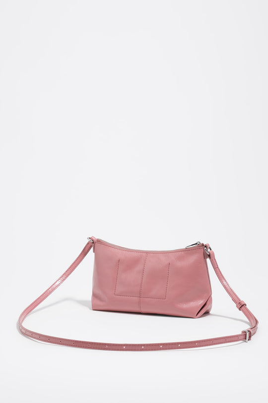 Pink leather mini bag
