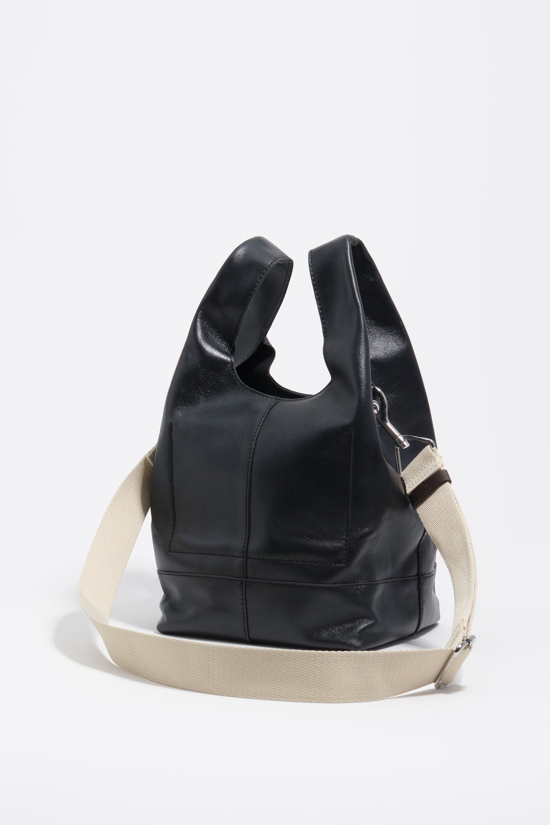 Medium petroleum leather Paper bag