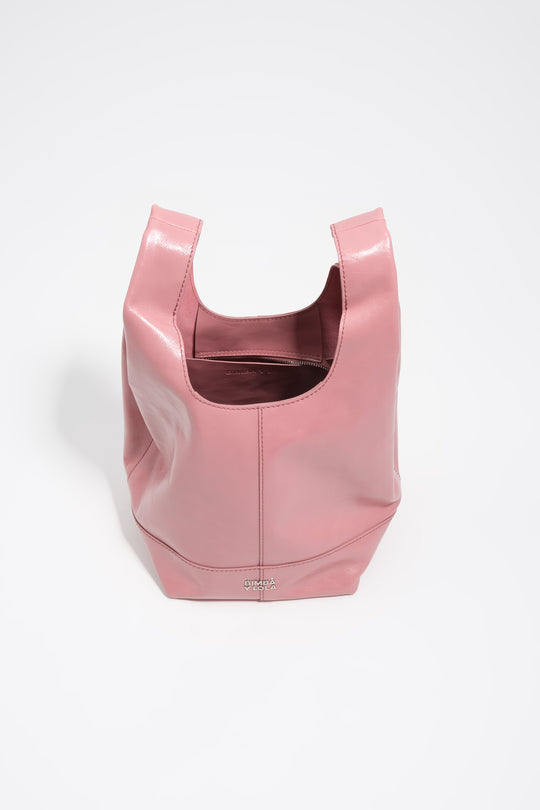 Medium pink leather Paper crossbody bag