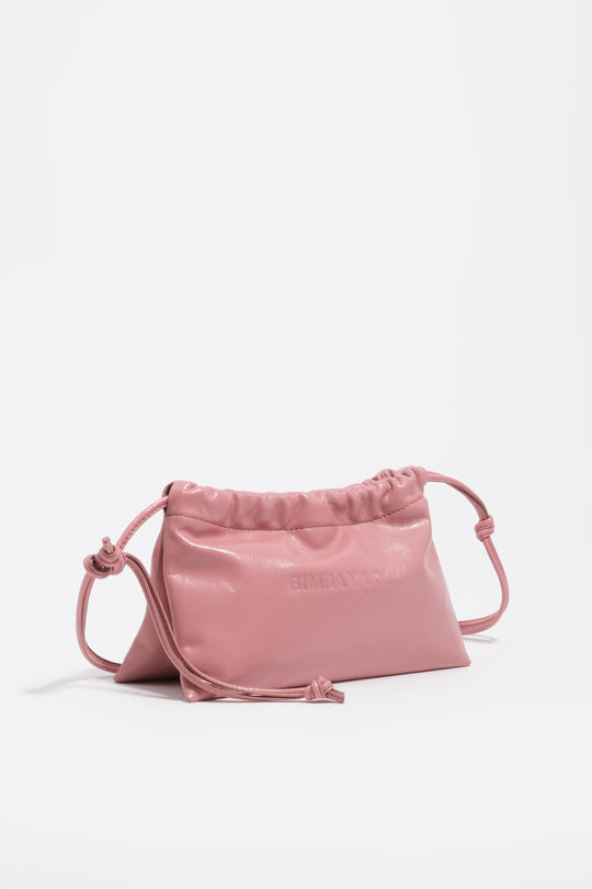 Mini pink leather bag