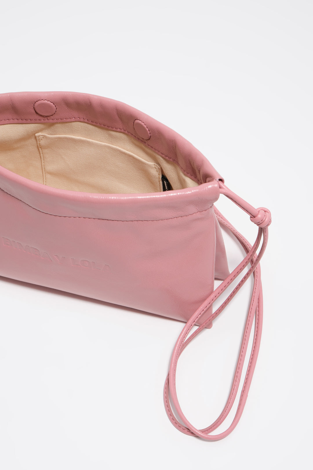Mini pink leather bag