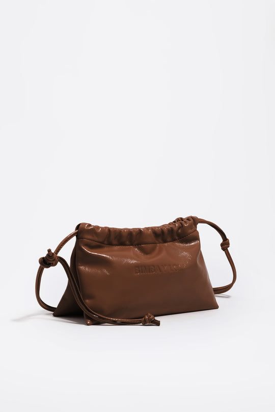 Mocha leather mini bag