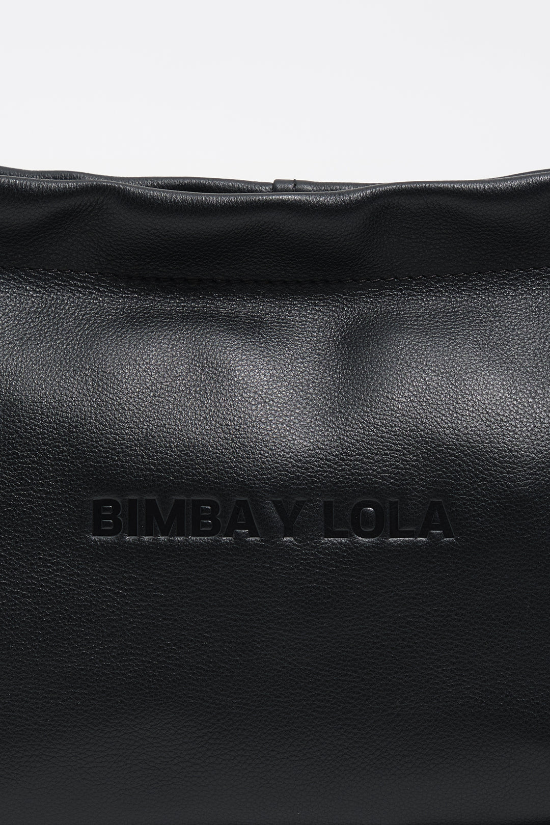 Medium black leather Paper shoulder bag