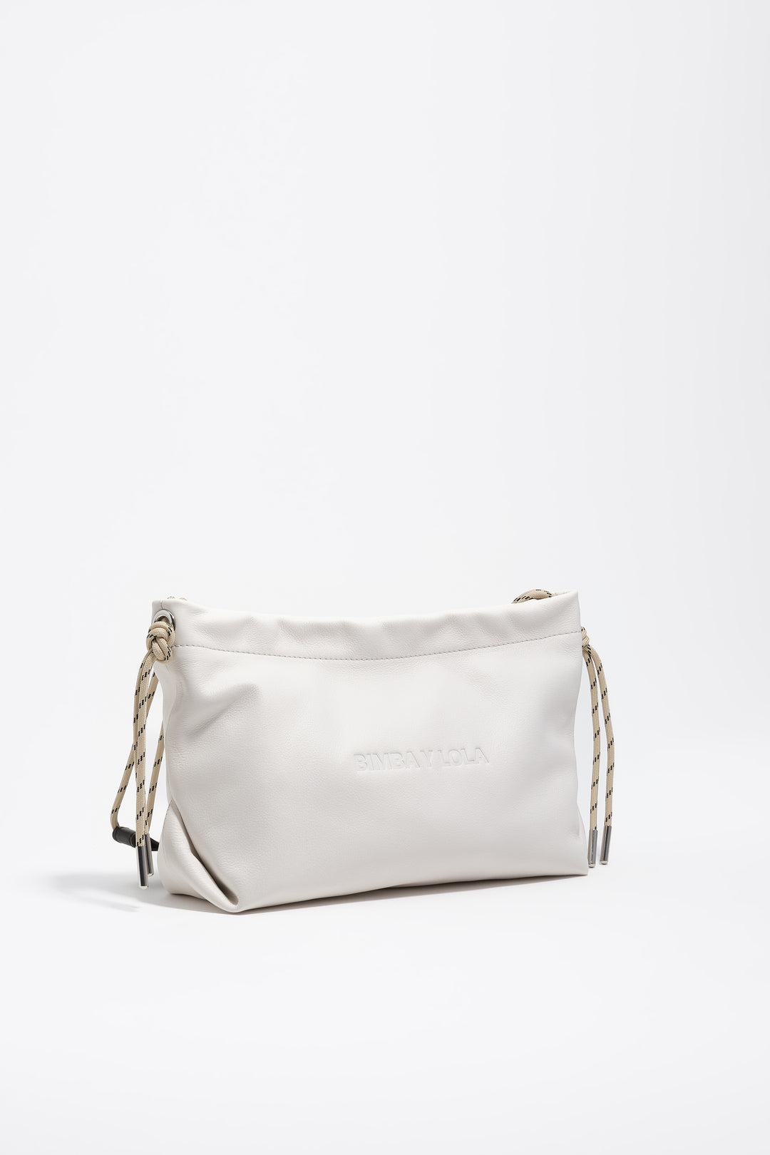 Medium off-white leather Paper shoulder bag