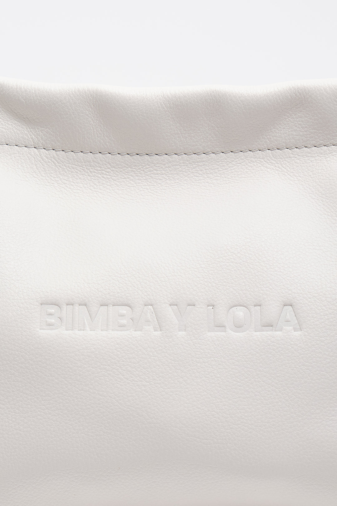 Medium off-white leather Paper shoulder bag