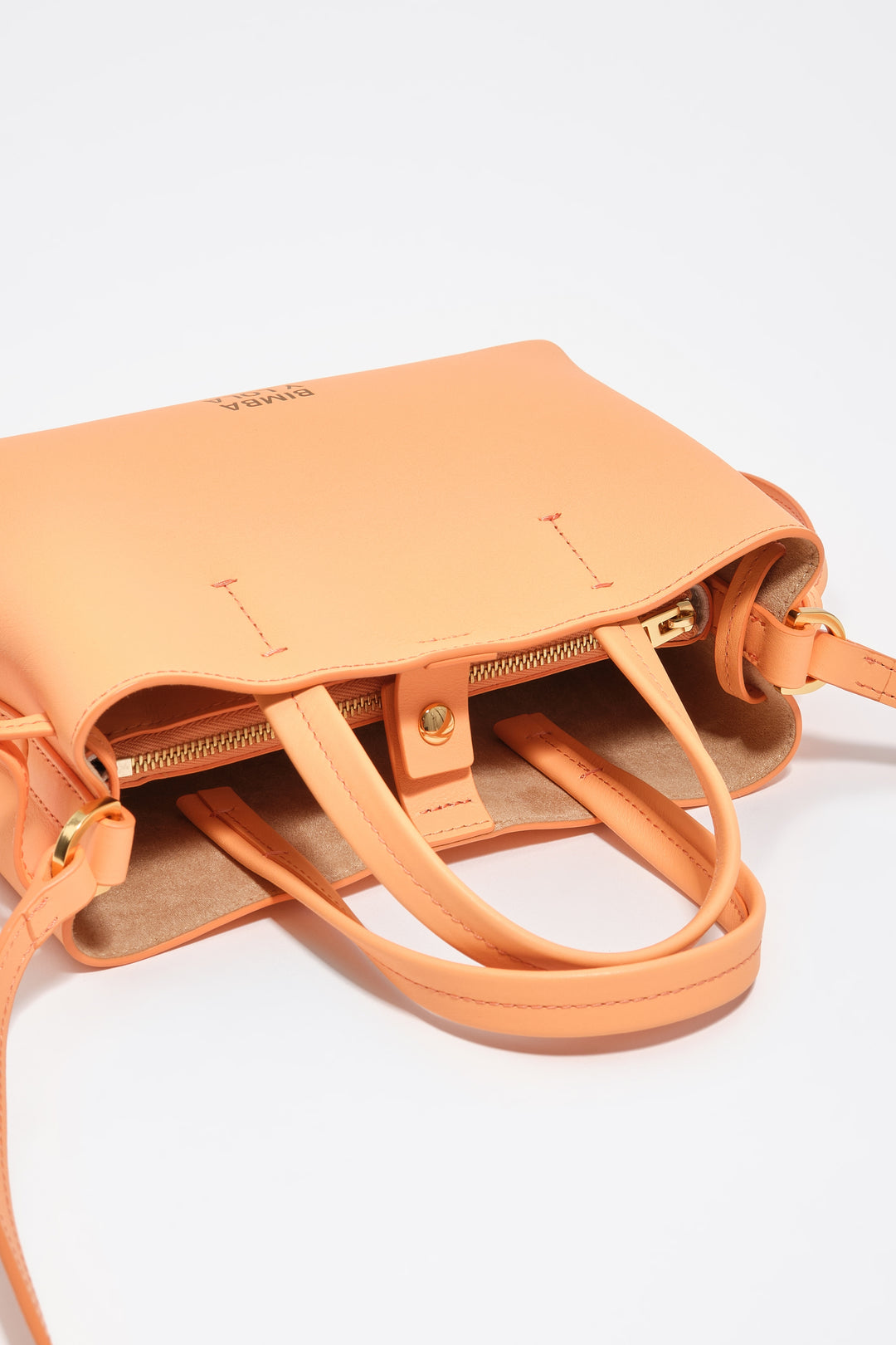 Mini orange sorbet leather Chihuahua bag