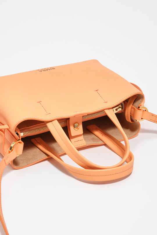 Mini orange sorbet leather Chihuahua bag