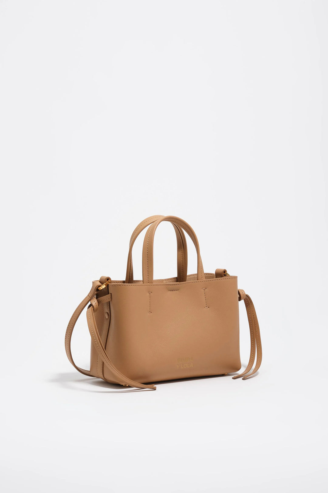 Hazelnut mini leather Chihuahua bag