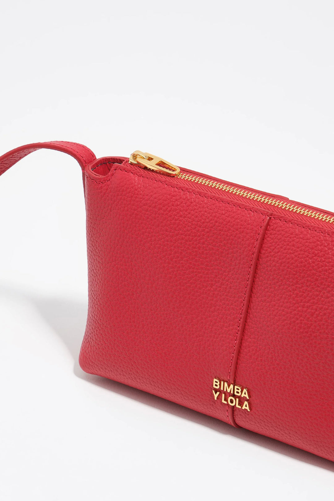 Red leather mini bag