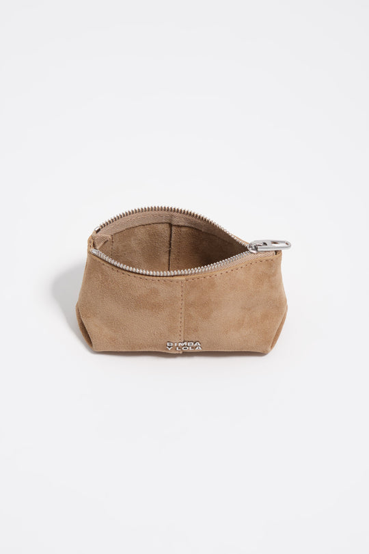 Natural leather coin purse