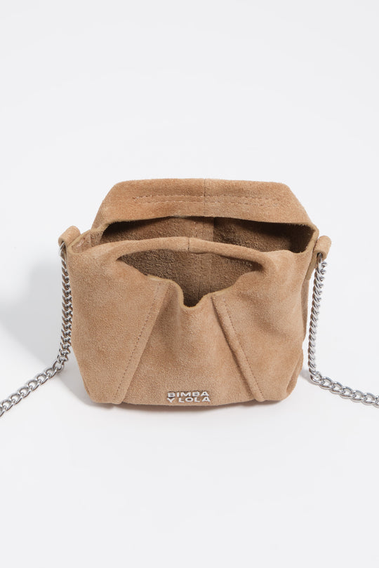 Natural micro leather paper bag
