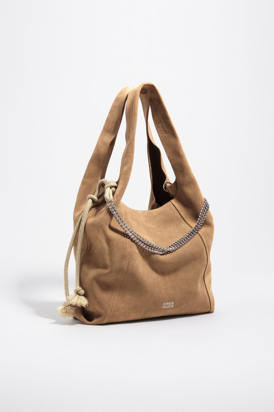 Large natural leather Paper bag