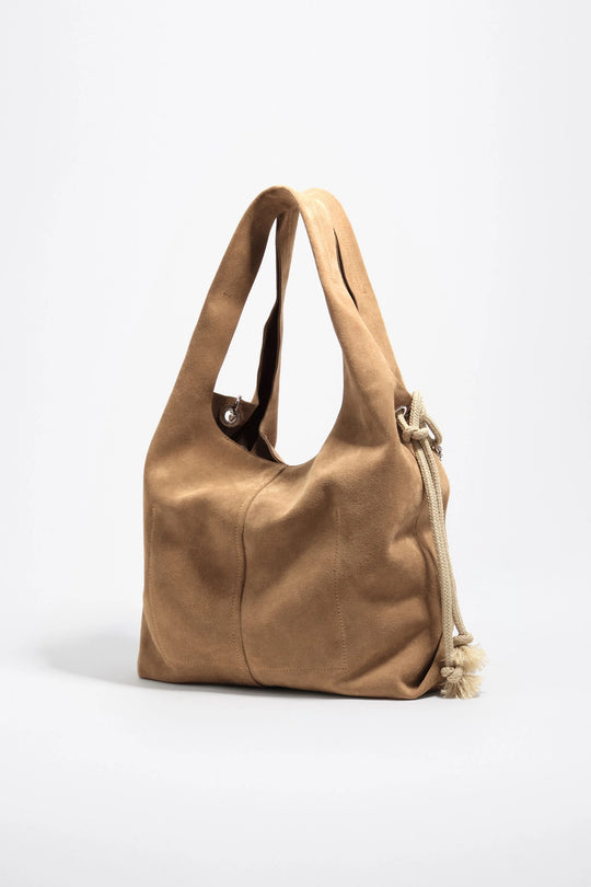 Large natural leather Paper bag