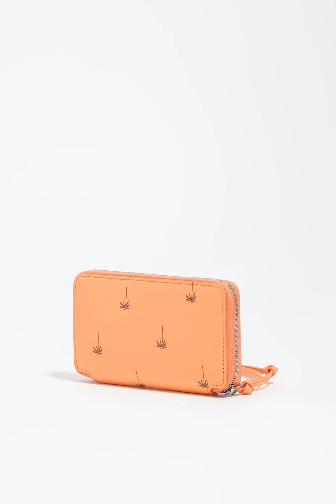 Medium orange sorbet leather horizontal Palms wallet