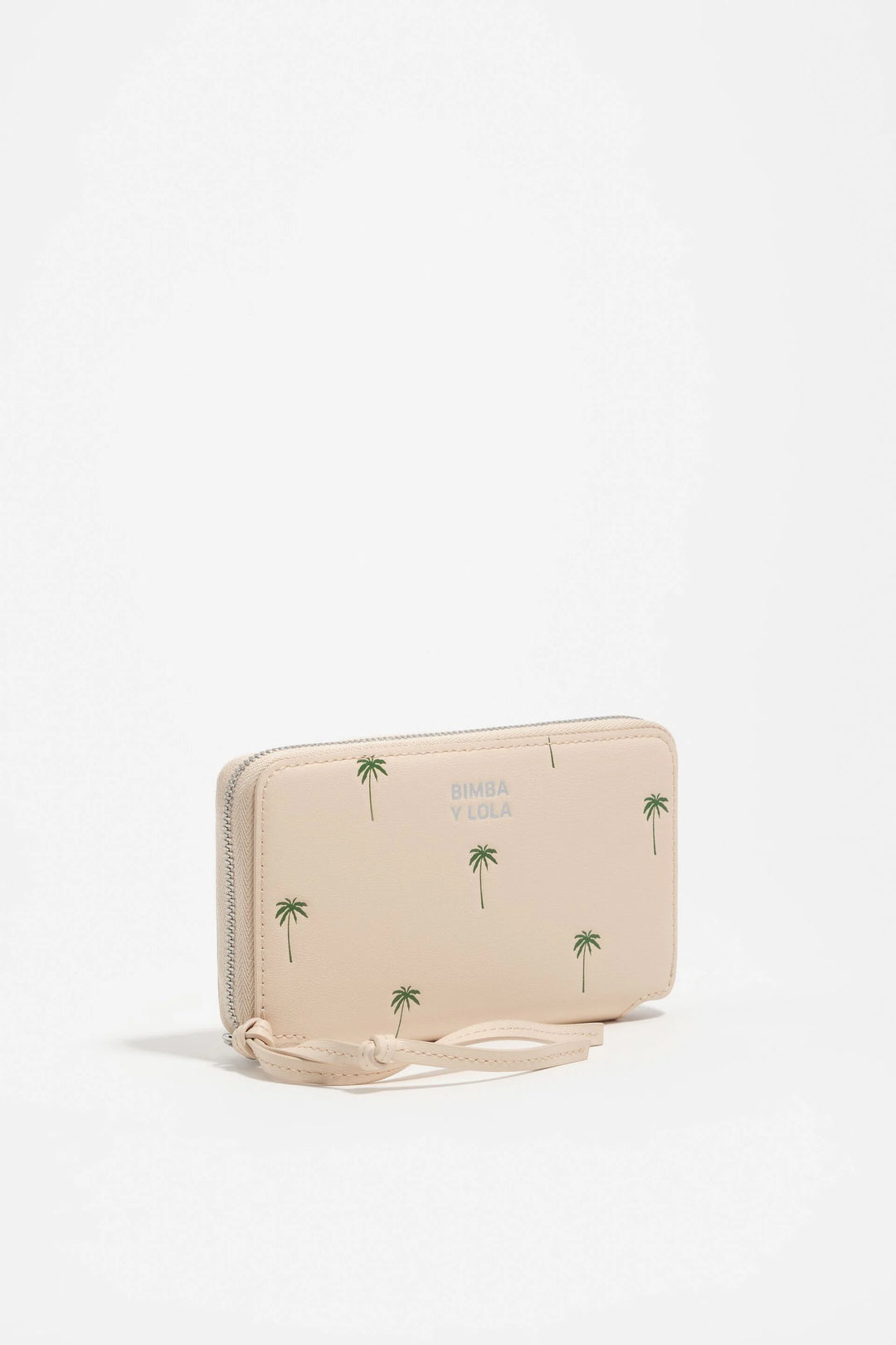 Medium sand leather horizontal Palms wallet
