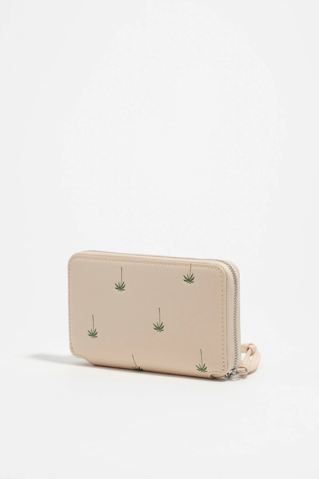 Medium sand leather horizontal Palms wallet