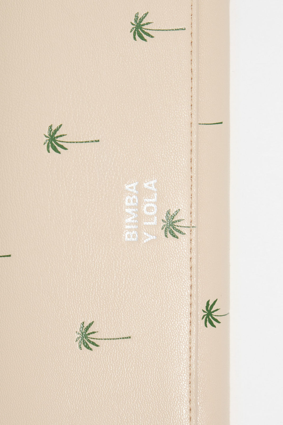 Large sand leather Palms wallet