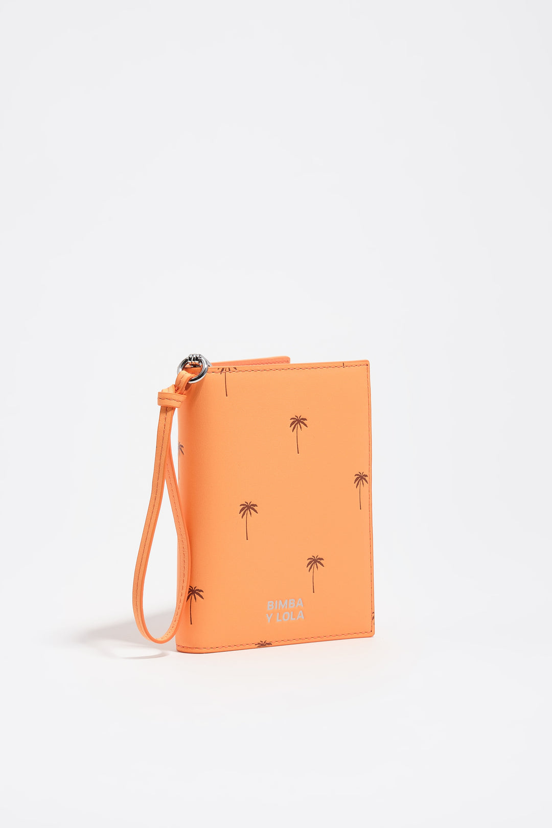 Orange sorbet leather passport cover