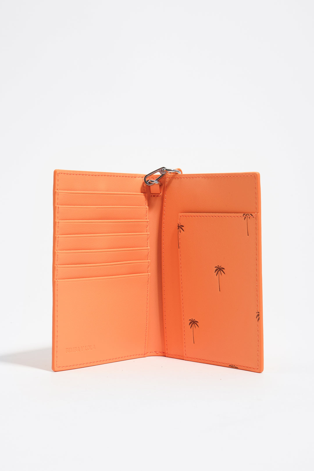 Orange sorbet leather passport cover