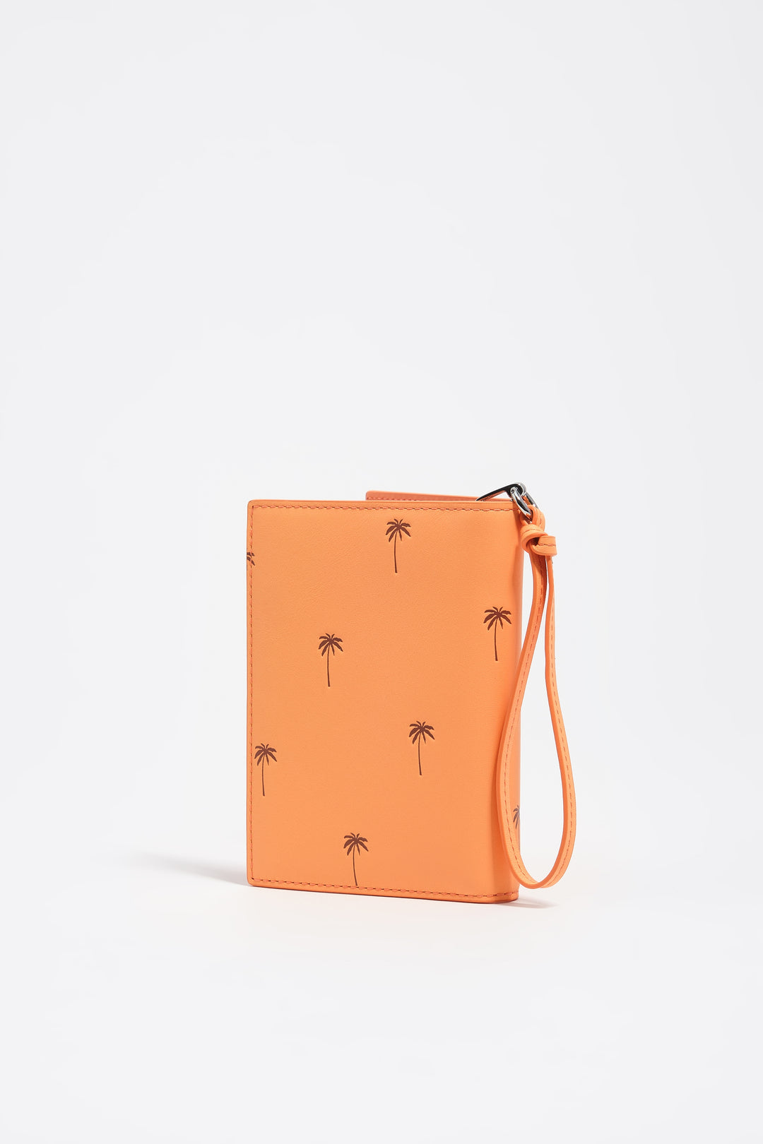 Orange sorbet leather passport cover