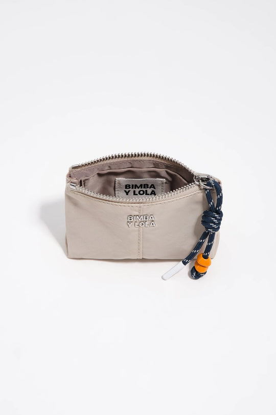 Stone white nylon coin purse