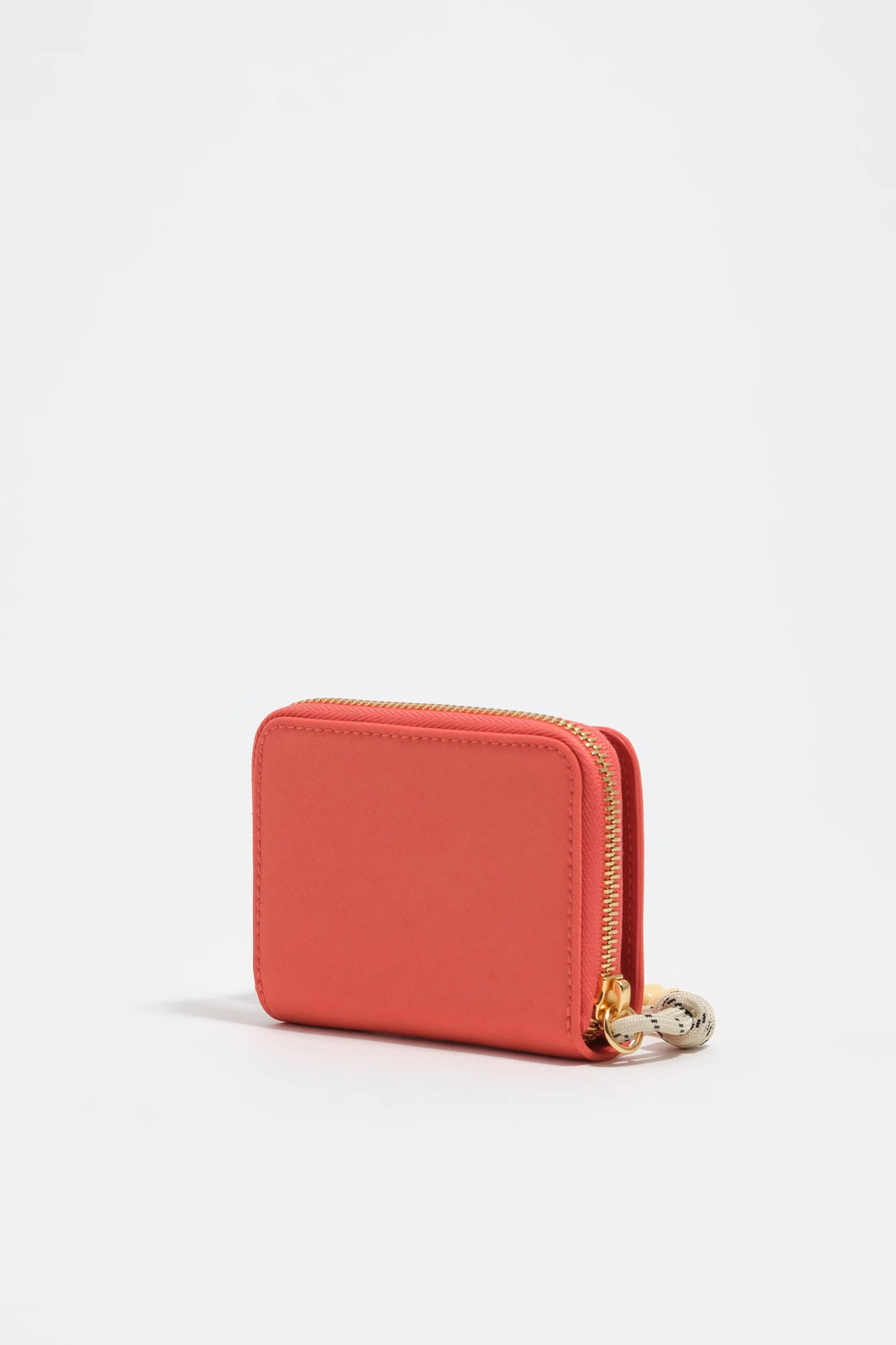 Coral nylon flap purse
