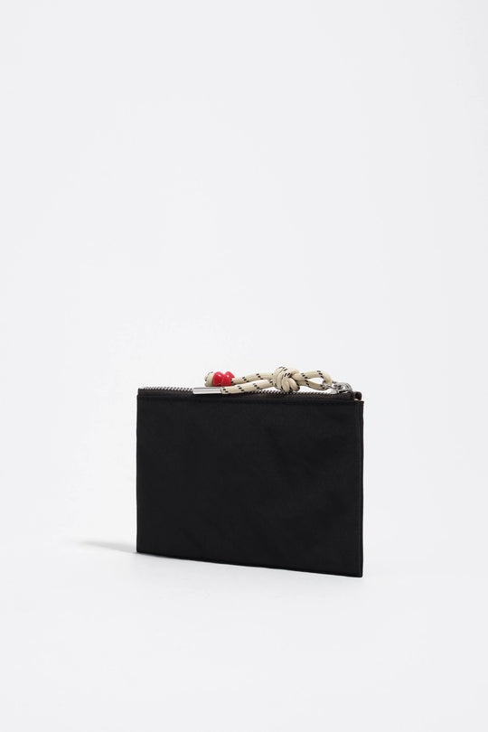 Graphite nylon Pocket purse
